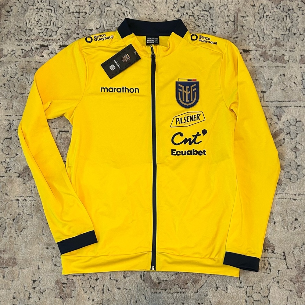 Marathon Authentic Ecuador National Team Soccer Yellow Jacket Men’s Sz: Small